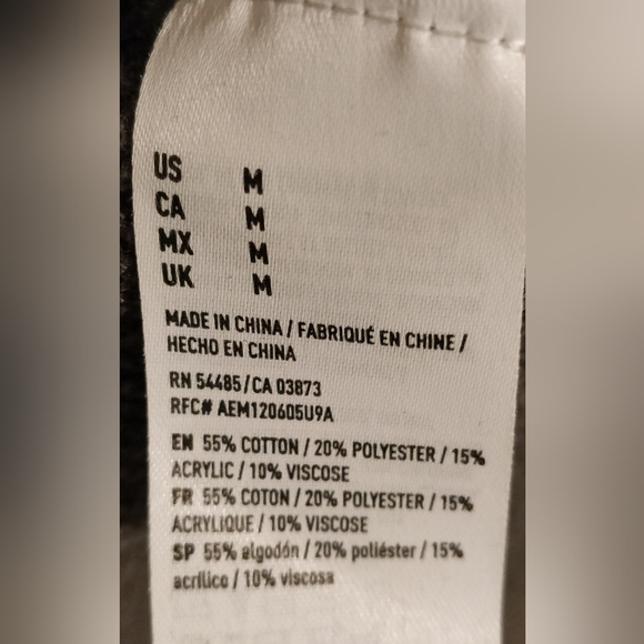 American Eagle Grey Scoopneck Sweater - Picture 3 of 4